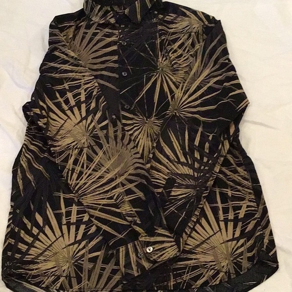 Kenneth Cole Sunburst Button Up Shirt Size Medium - Picture 1 of 3